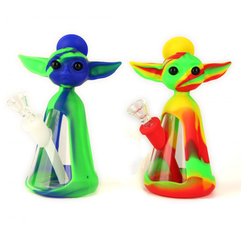 Бонг Silicone Yoda - Бренд Star Wars - Магазин вапорайзеров, бонгов и лучших аксессуаров для курения  rastastore.ru